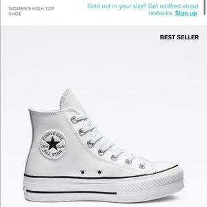 Converse Chuck Taylor High Top All Star Lift Platform Leather